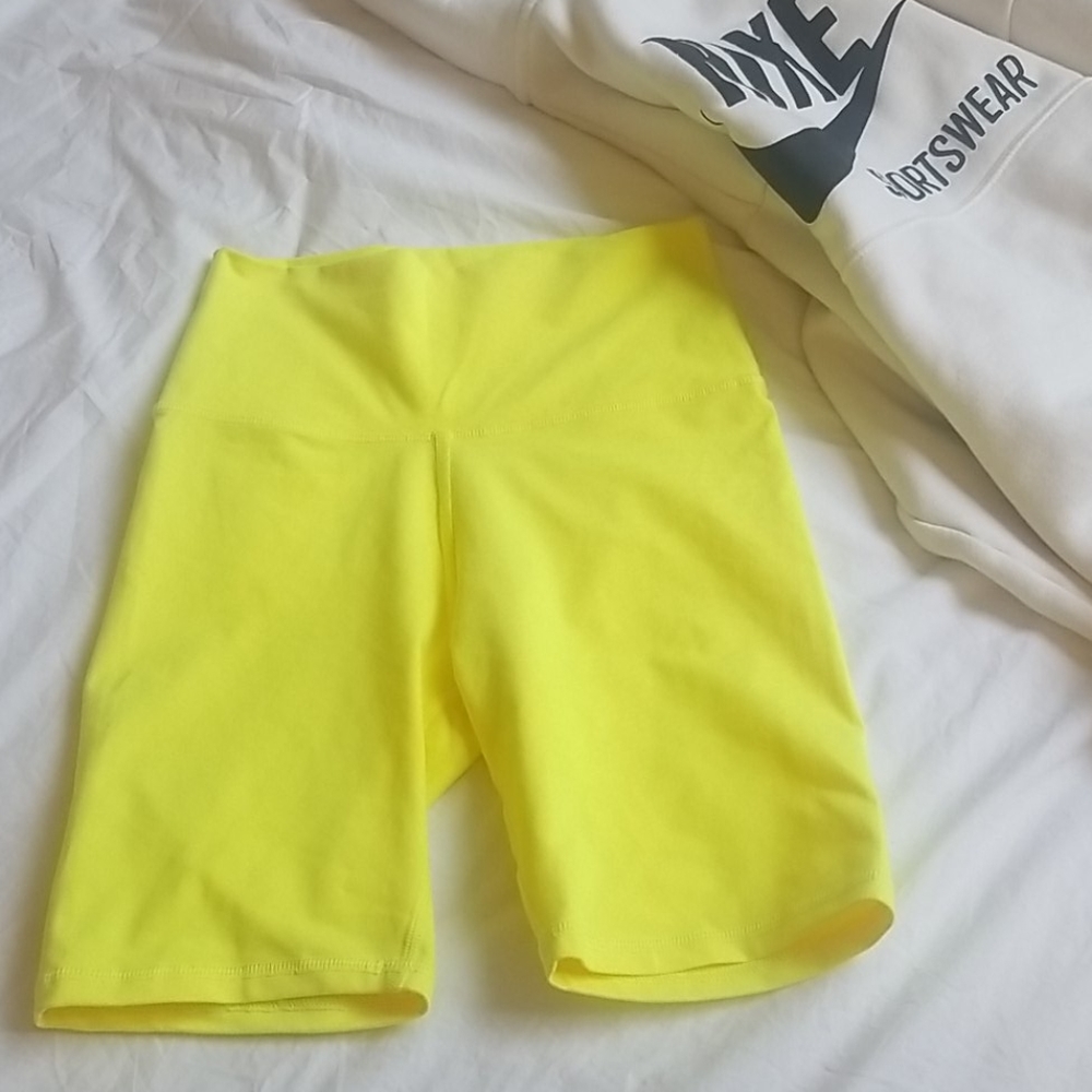 Aerie neon biker shorts